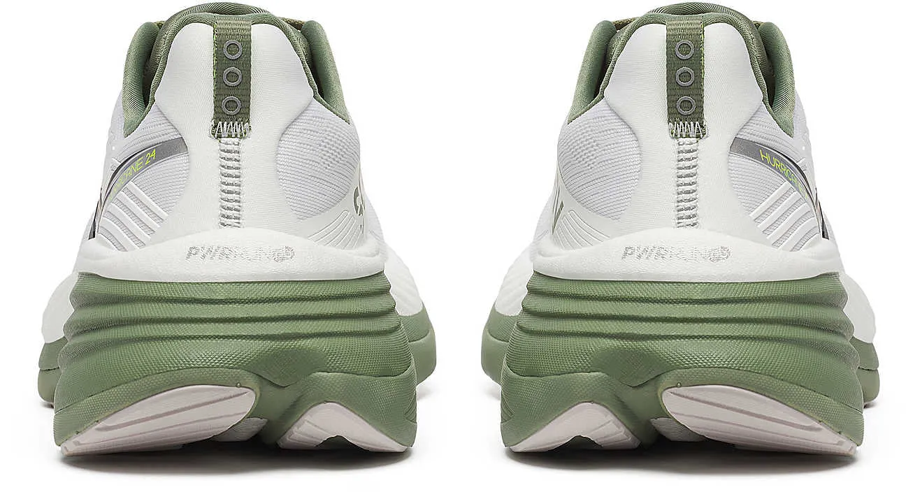 Saucony Hurricane 24 Mens Running Shoes - White theme - run running shoes lugged outsole running shoes