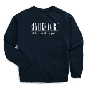 Running Raglan Crew Neck Pullover - Run Like A Girl? Casual Trousers