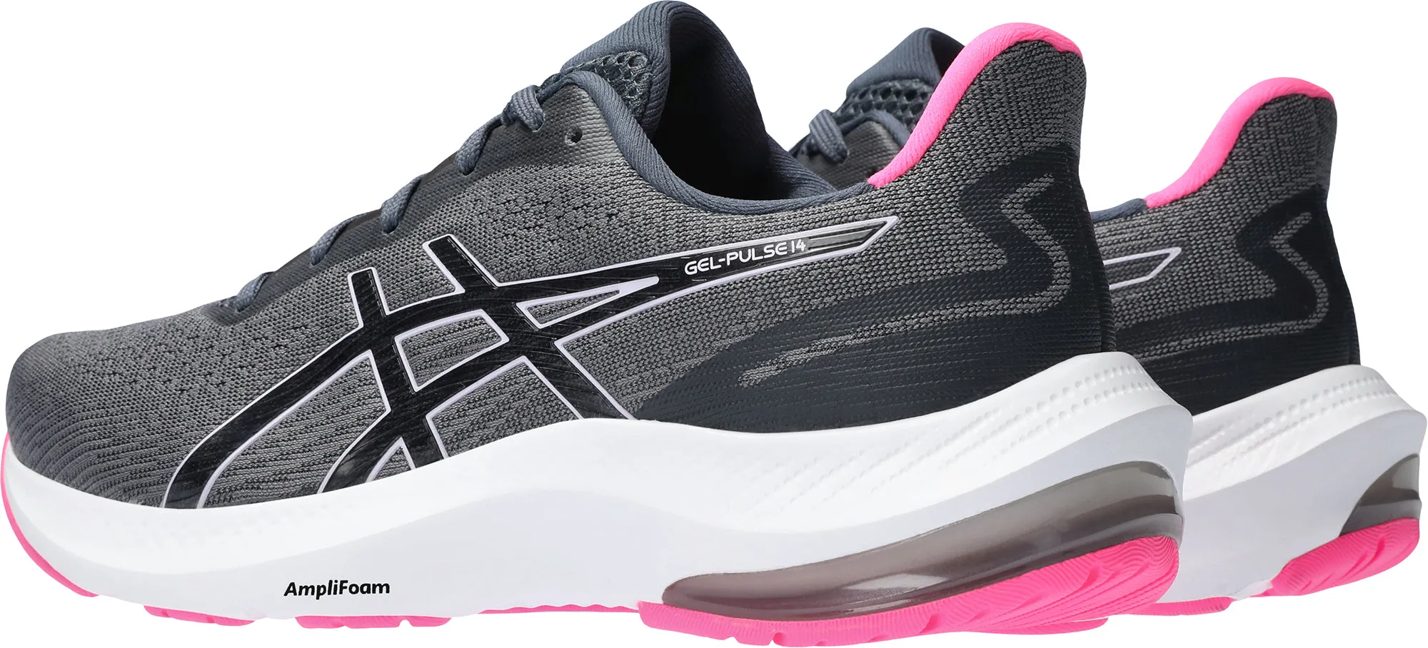 Asics Gel Pulse 14 Womens Running Shoes - Grey Multi Directional Tread Design