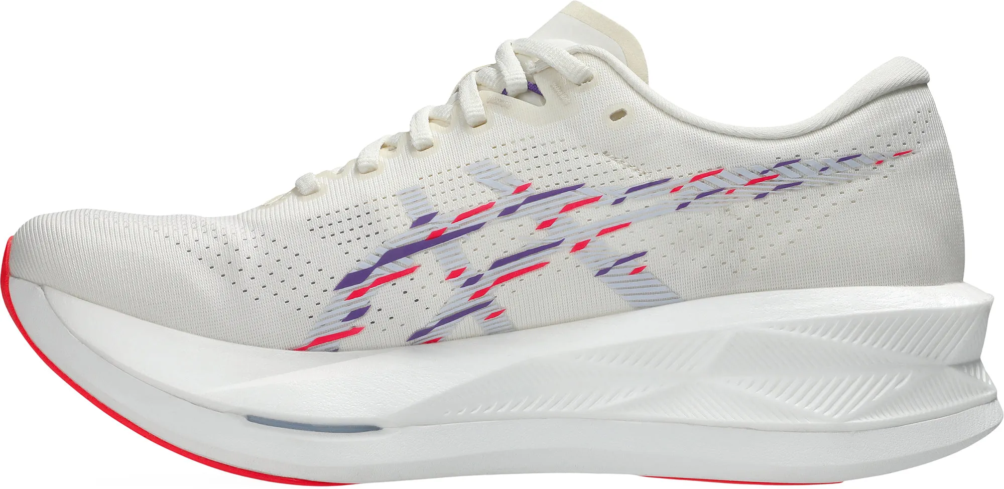 adjustable running shoes Responsive Sole Construction Asics SonicBlast Mens Running Shoes - White