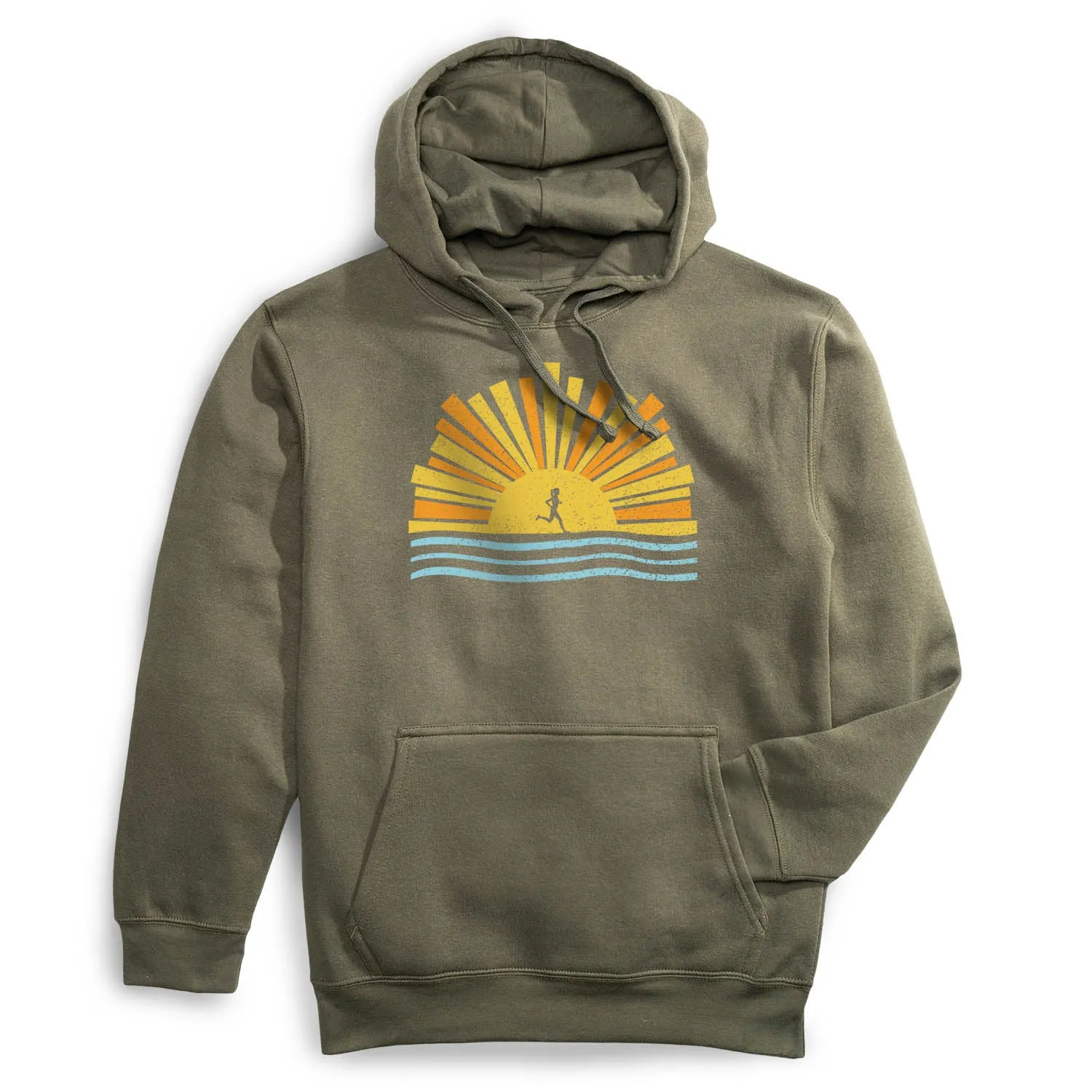 SmoothGripFastenings ShapeRetentionCloth Statement Fleece Hoodie - Here Comes The Sun
