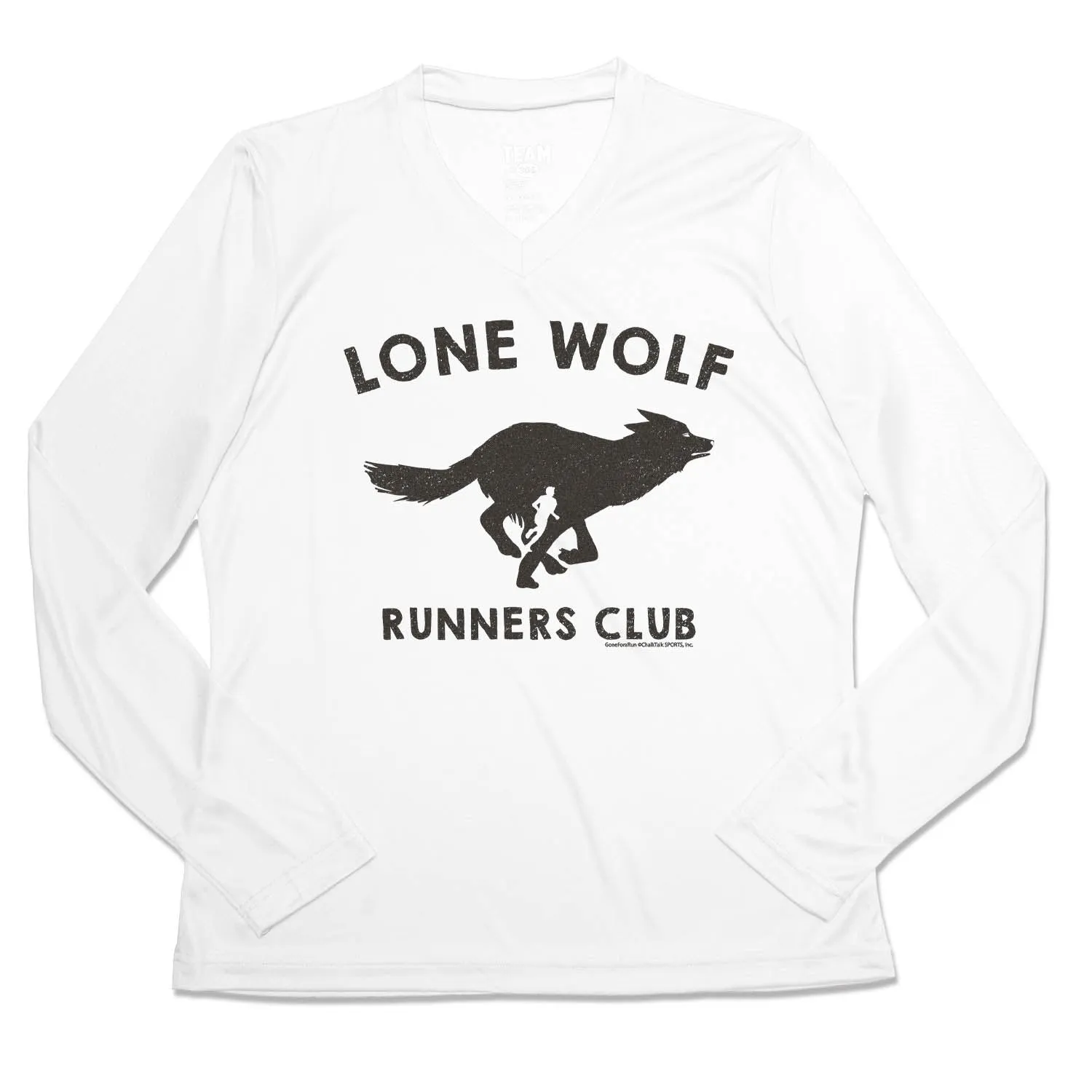 Running Gear Women's Long Sleeve Tech Tee - Run Club Lone Wolf