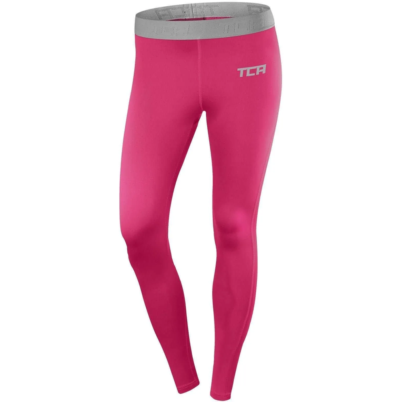 TCA Pro Performance Endurance Womens Long Running Tights - Pink Motion Ready