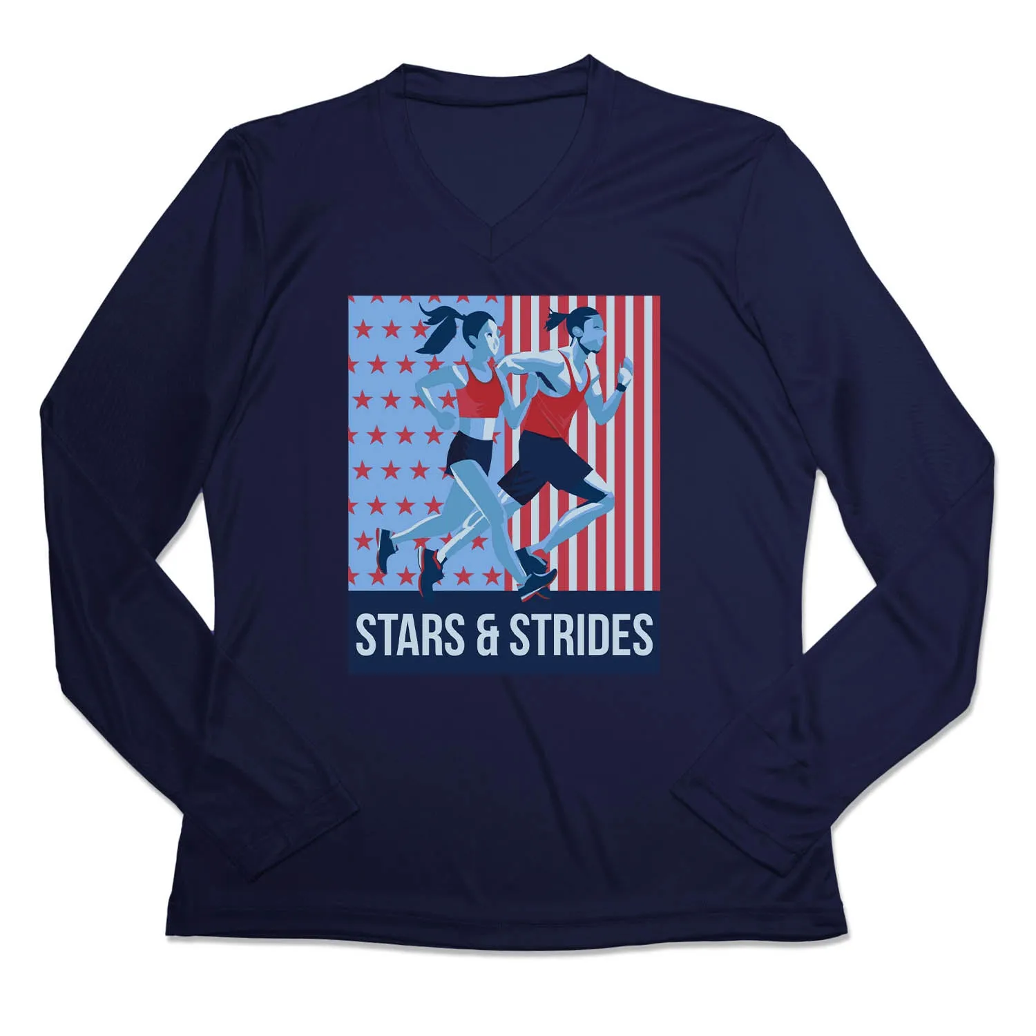 Easygoing Design Fashionable Option Women's Long Sleeve Tech Tee - Stars and Strides