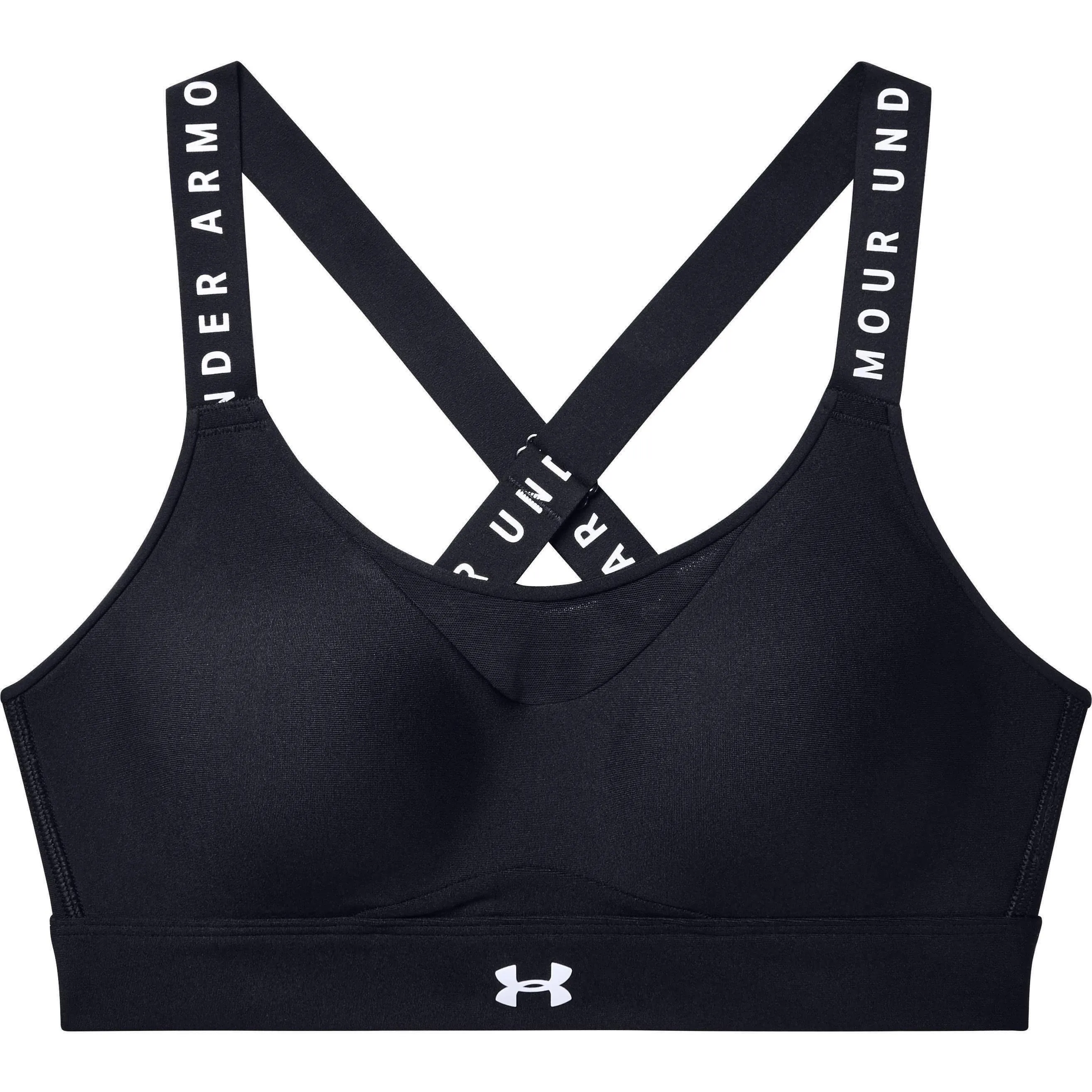 Adjustable Wear Under Armour Infinity High Womens Sports Bra - Black
