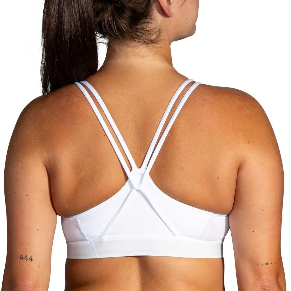Women's  Plunge Sports Bra 3.0 - White Elegant All Day Wear Comfort