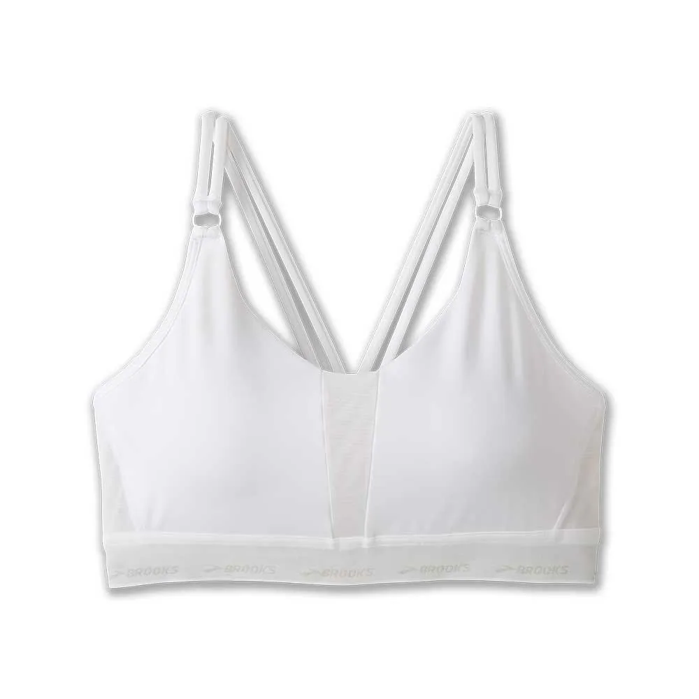 Compression seams Women's  Plunge Sports Bra 3.0 - White