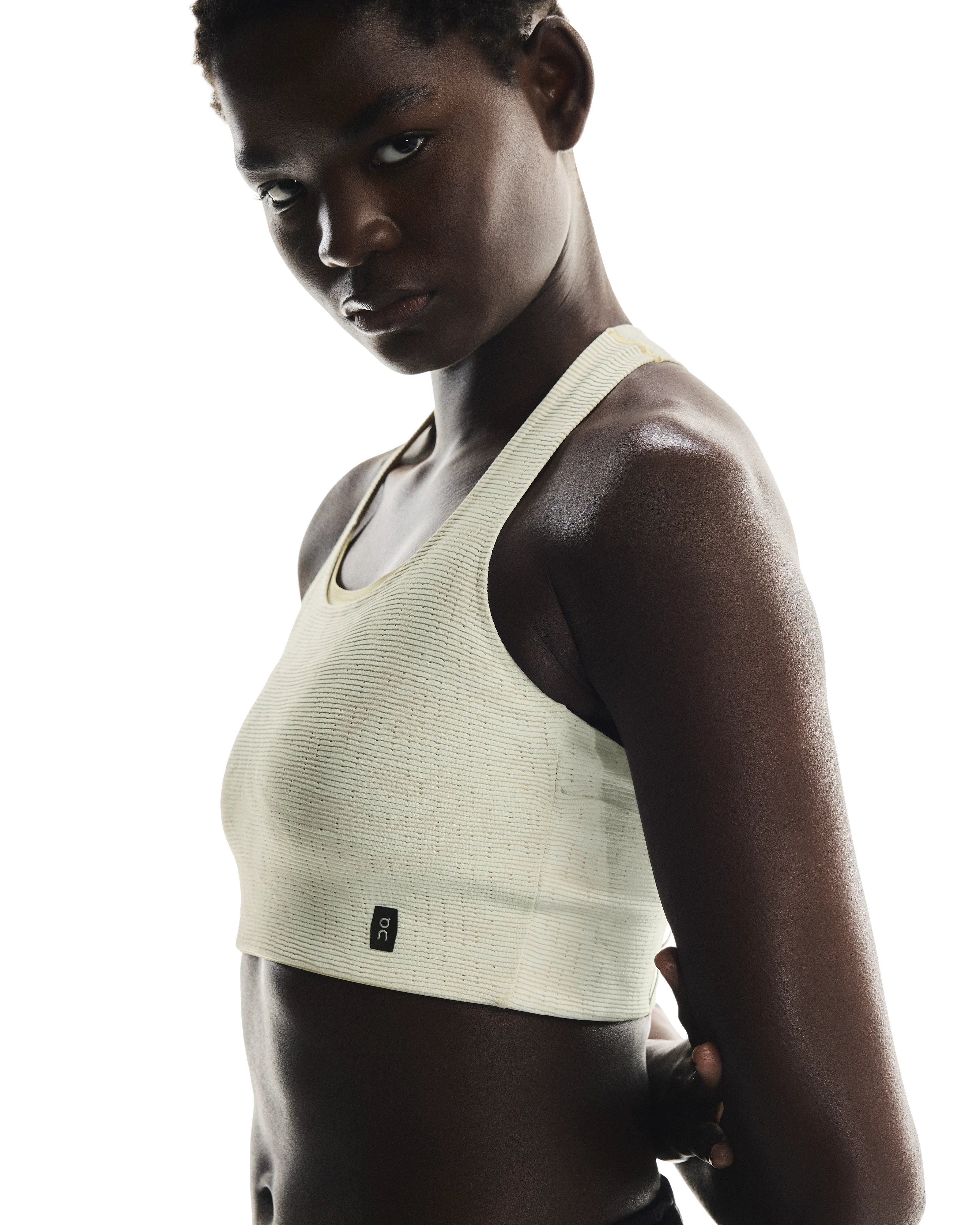 Women's Pace Pocket Bra Taupe Odor-resistant Breathable Stretch