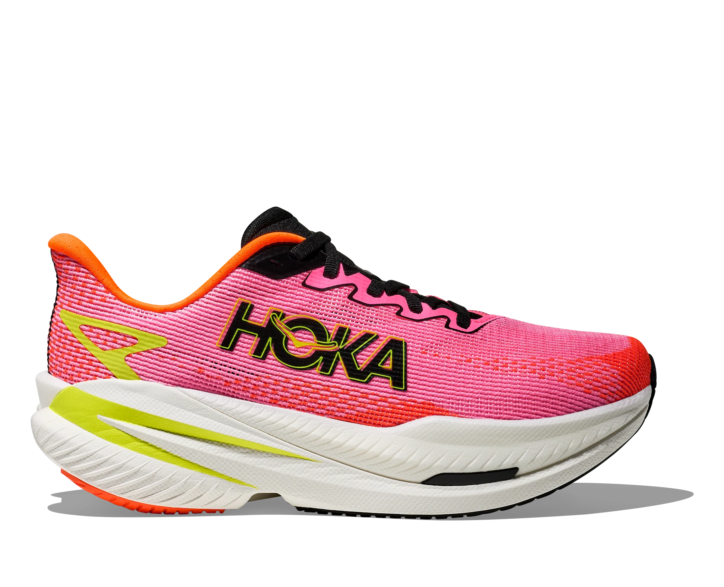 wave - cushion shoes Women's Mach X 3 (NNRS - Neon Rose/Neon Tangerine)