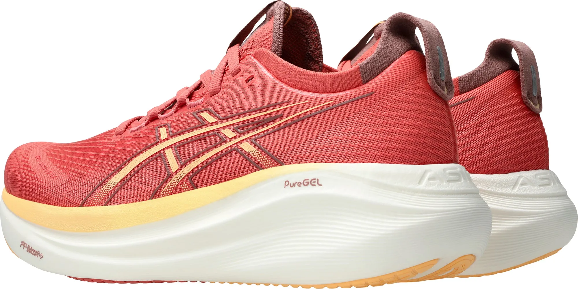 Asics Gel Nimbus 27 Womens Running Shoes - Pink Durable outsole compound