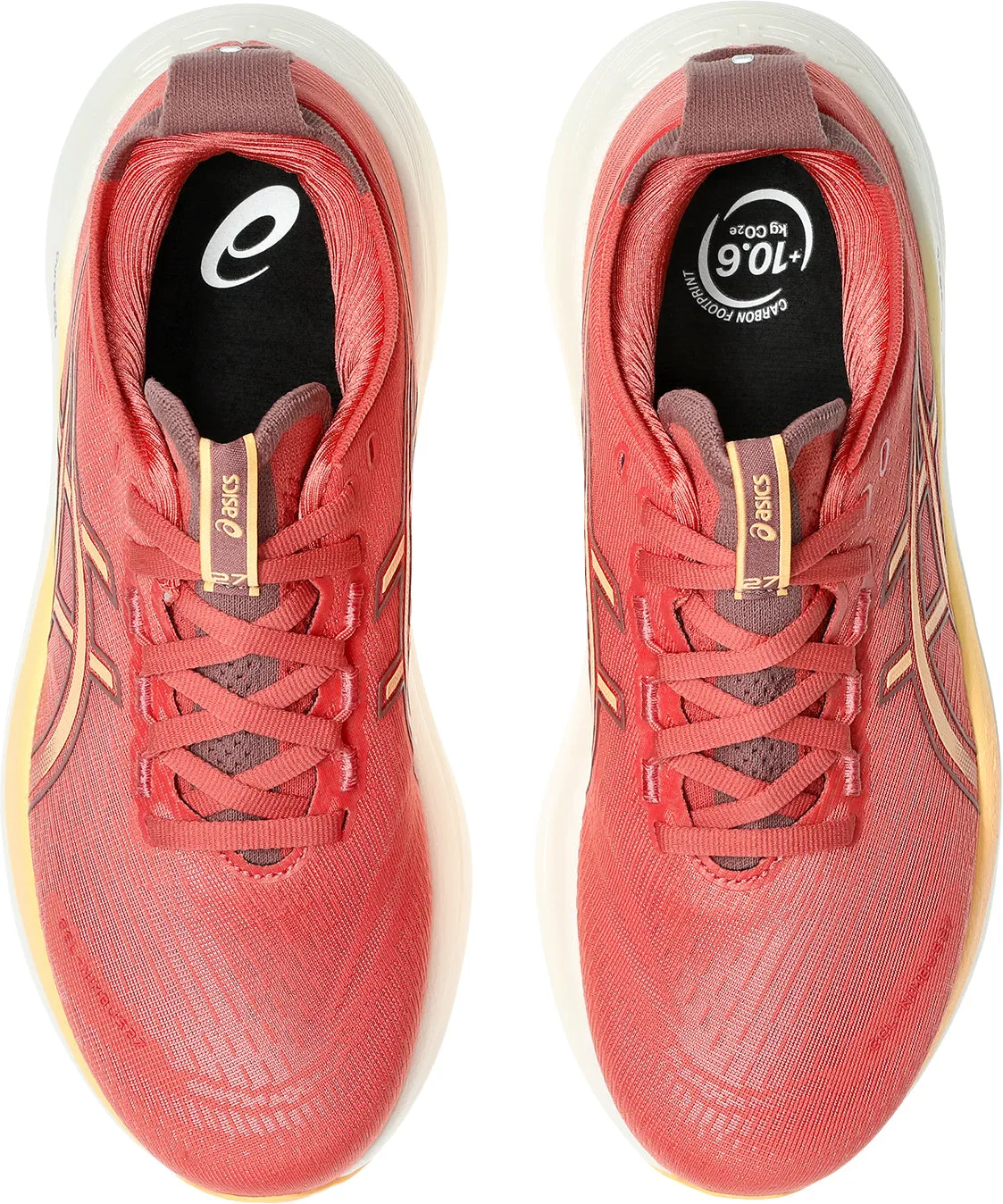 Gel Infused Padding Asics Gel Nimbus 27 Womens Running Shoes - Pink
