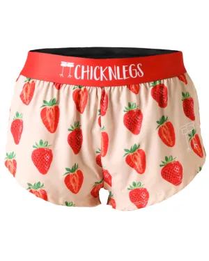 Secure Zipper Closure Women's Strawberry Szn 1.5" Split Shorts