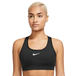 Women's Nike Swoosh Medium Support Bra - Black Spandex