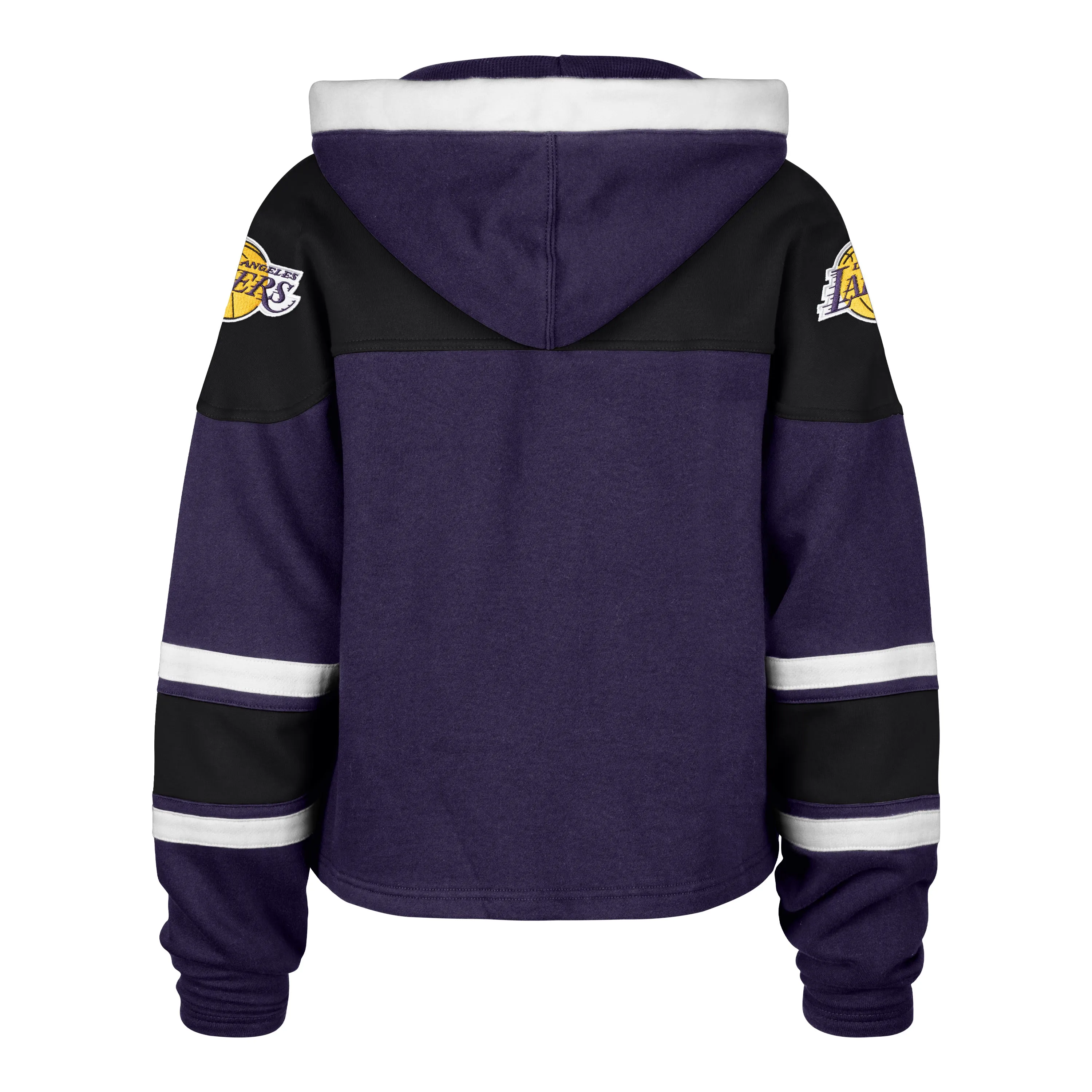 SmoothEdgeTrim FourWayStretchClothing LOS ANGELES LAKERS CITY EDITION CROPPED SUPERIOR '47 LACER HOOD WOMENS