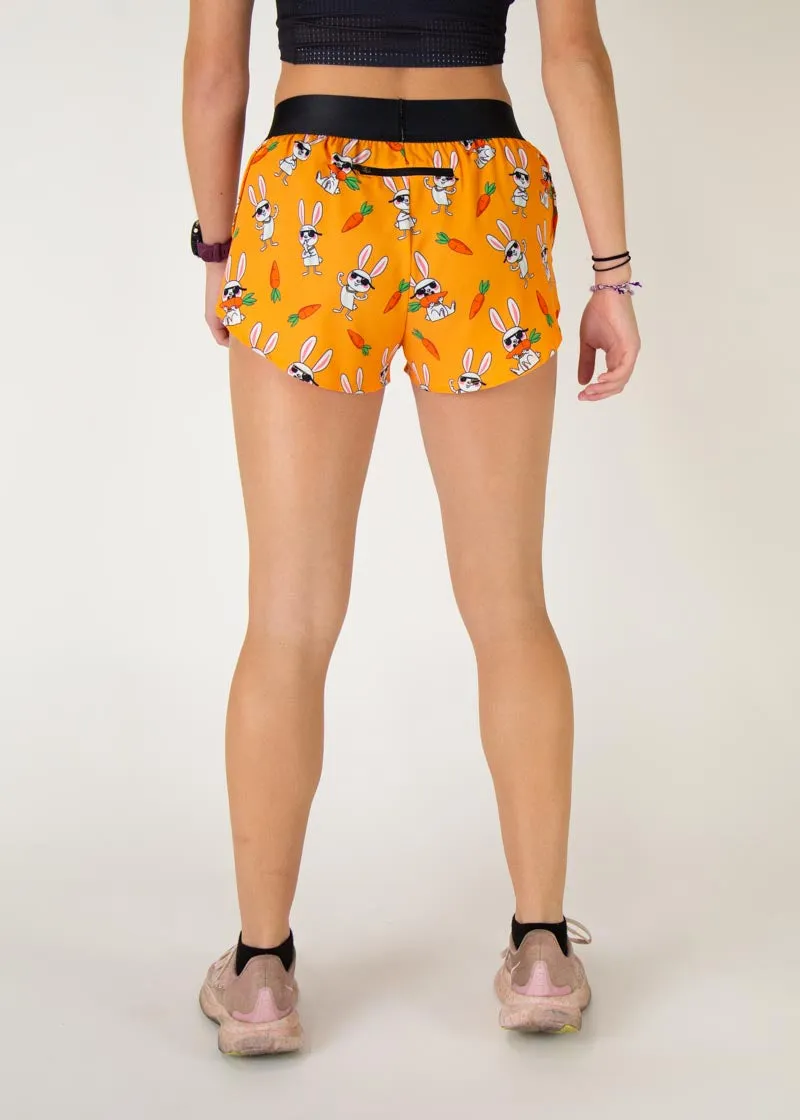 Women's Bad Bunny 1.5" Split Shorts Non Irritating Tagless