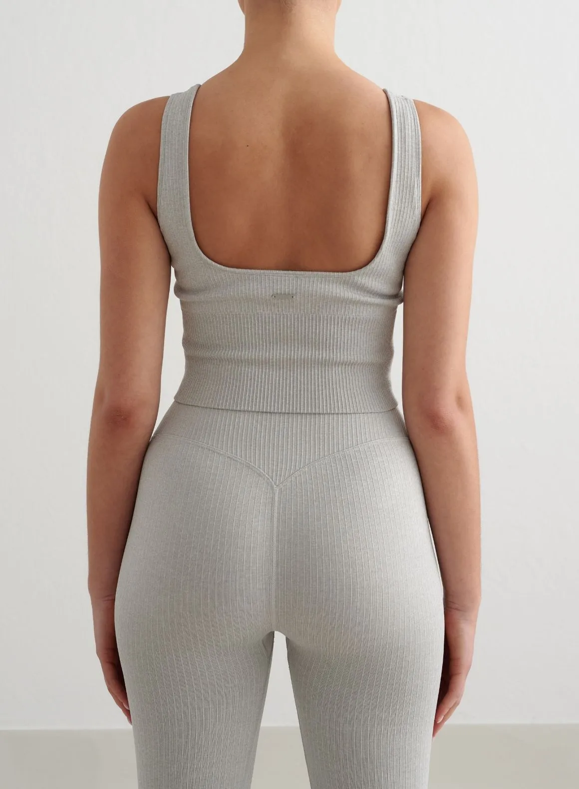 Grey Melange Ribbed Seamless Shaping Bralette product promotion