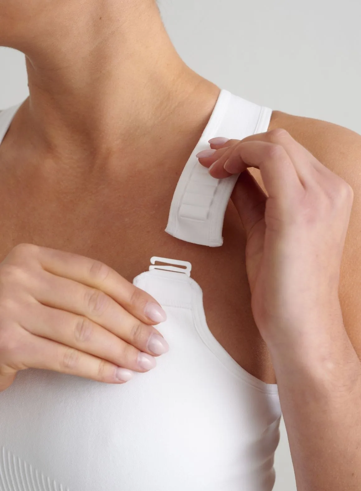 Wrinkle resistant fabric White Ribbed Seamless High Support Bralette