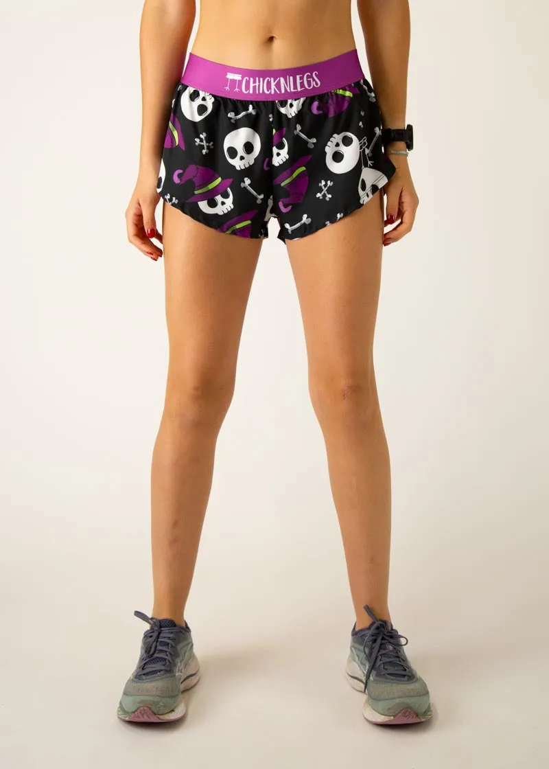 Women's Skulls 1.5" Split Shorts Multi Pocket System