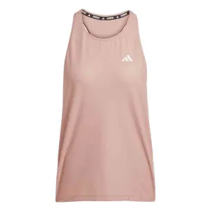 adidas Own The Run Vest Women's Running Tee - Warm Clay All-Weather Wear Formal Elegance
