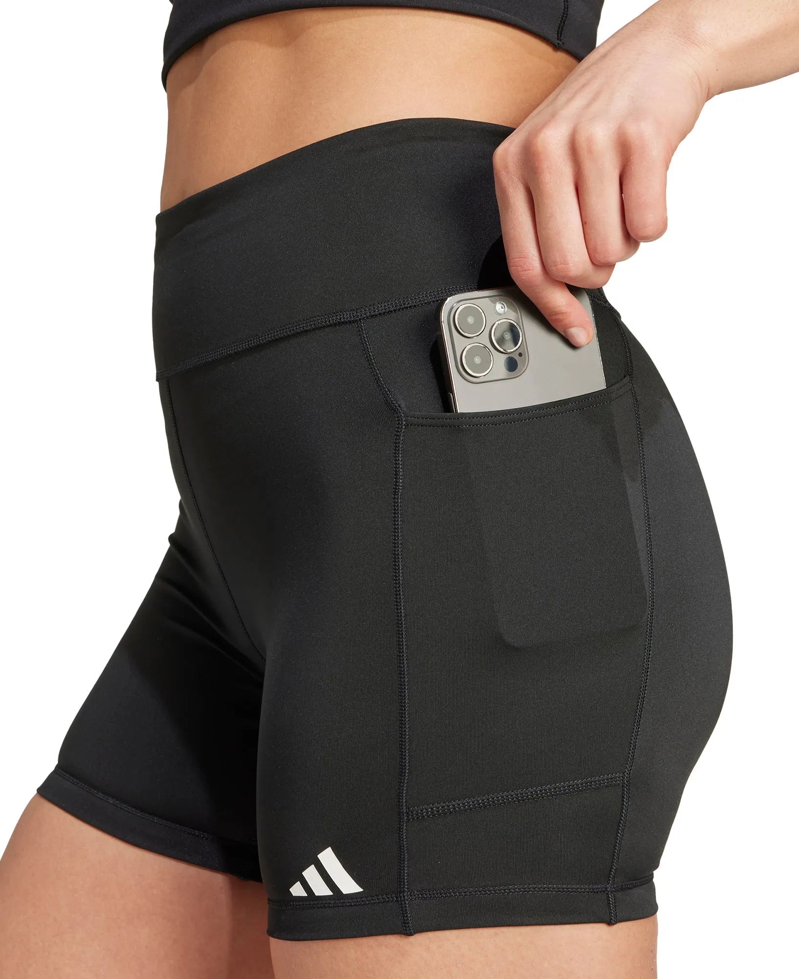 Perfect Fit Wear adidas Own The Run 5 Inch Womens Short Running Tights - Black