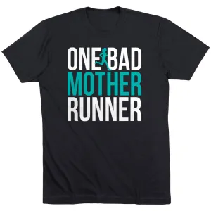 Running Short Sleeve T-Shirt - One Bad Mother Runner (Bold) VintageWashEffect Roomy Comfort