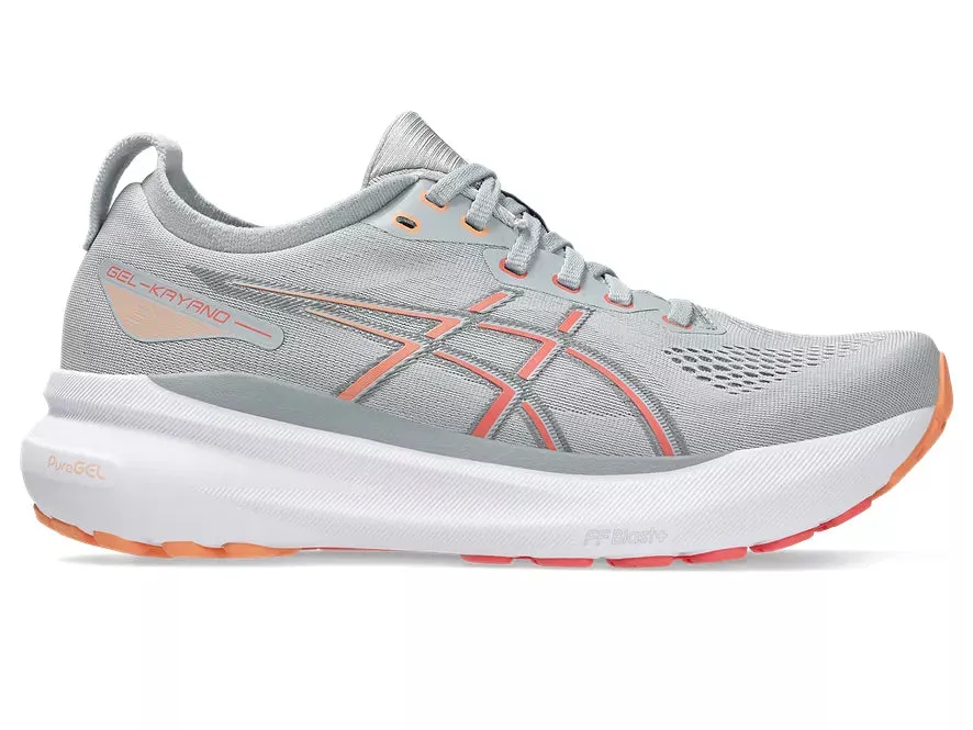 Asics | Gel-Kayano 31 | Women's | Piedmont Grey/Papaya theme - run running shoes Reactive Energy Core