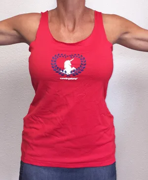 Quick Lightness Red Unicorn Love Performance Racerback Sport Tank