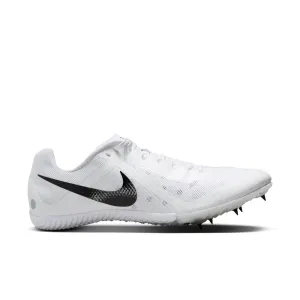 expert running shoes running for competition Unisex Zoom Rival Multi-Event (100 - White/Black-Metallic Silver)