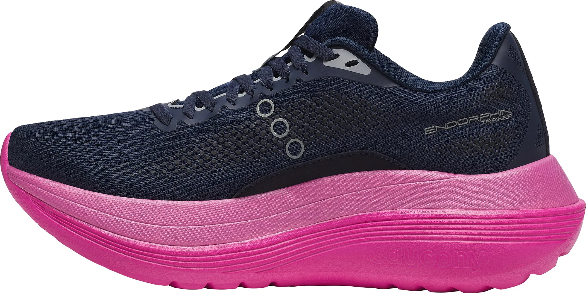 Anti Impact Saucony Endorphin Trainer Womens Running Shoes - Blue