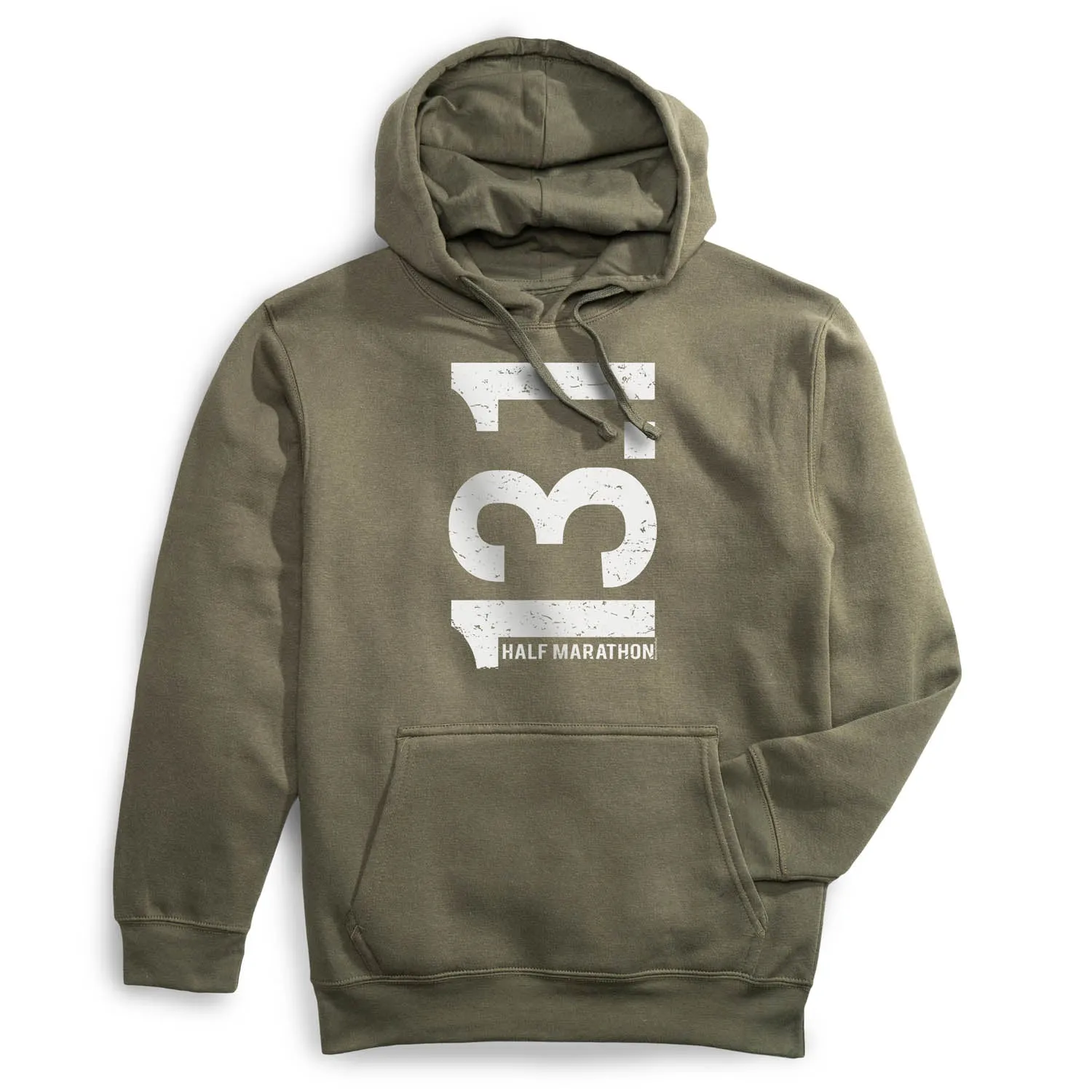 Conscious Core Garden Ease Statement Fleece Hoodie -  13.1 Half Marathon Vertical