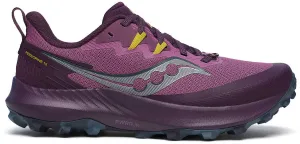 running gait analysis Saucony Peregrine 14 Womens Trail Running Shoes - Purple