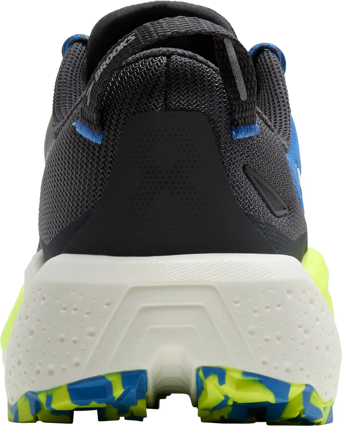 Brooks Caldera 8 Mens Trail Running Shoes - Blue Reinforced Heel Collar