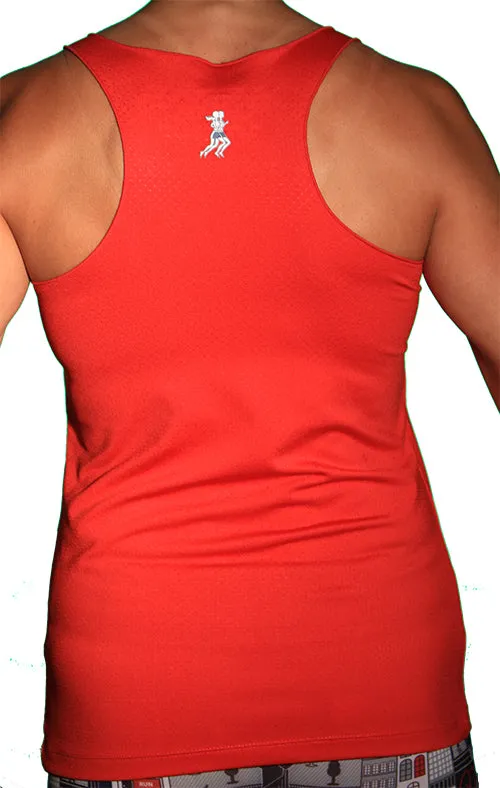 Travel Fresh Air Freshness Red Urban Run Love Sport Tank