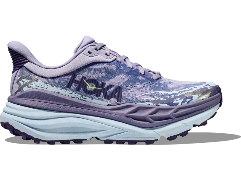 Women's Hoka Stinson ATR 7 Trail Running Shoe All Weather Traction Lug Gaiter Compatible Design