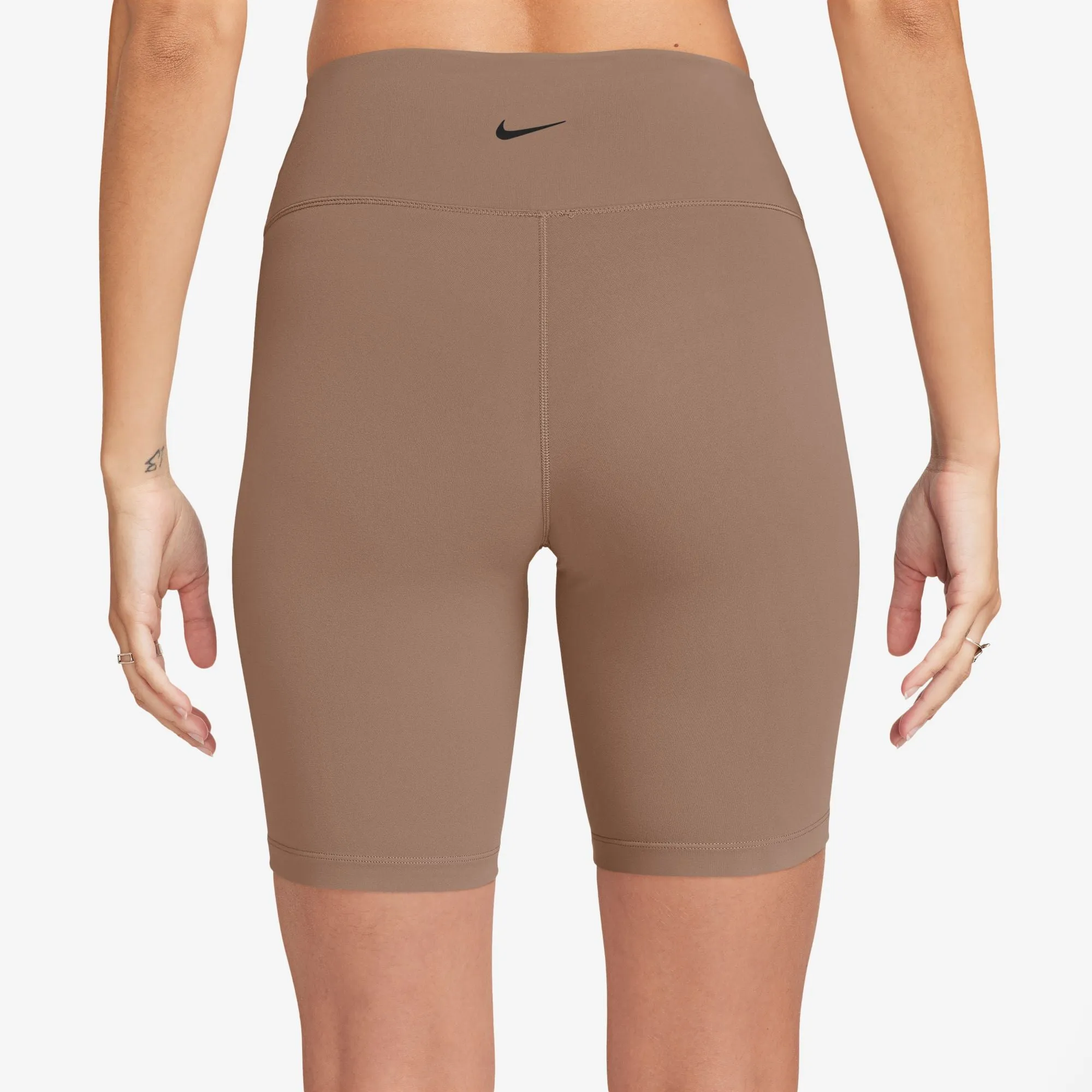 Durable Stitch All Ages Nike Women's High-Waisted 8 Inch Biker Shorts Desert Dust / Black