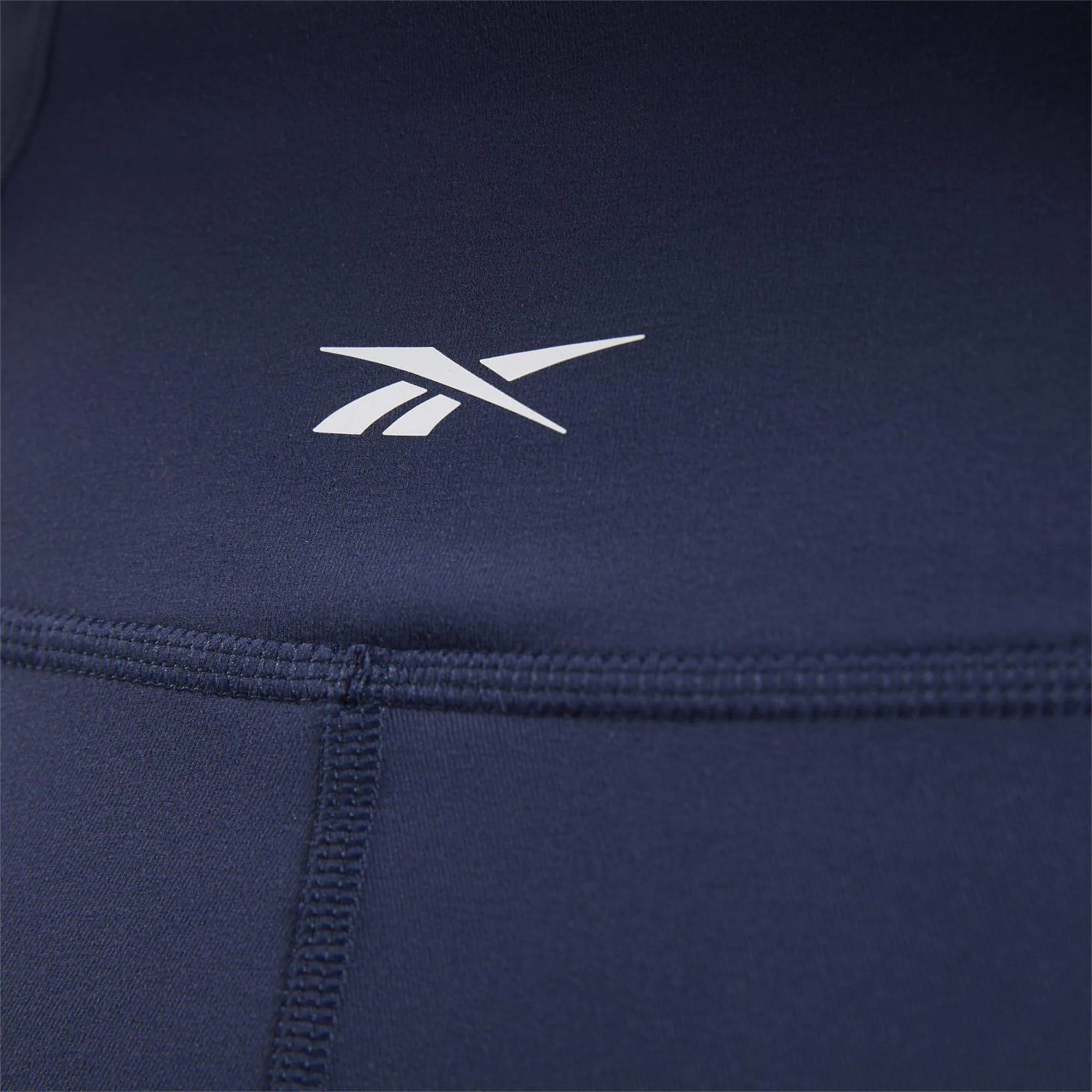 Breathable Fit Wear Travel Outfit Wrinkle Resistant Reebok Lux 2.0 Mid Rise Womens Long Training Tights - Blue