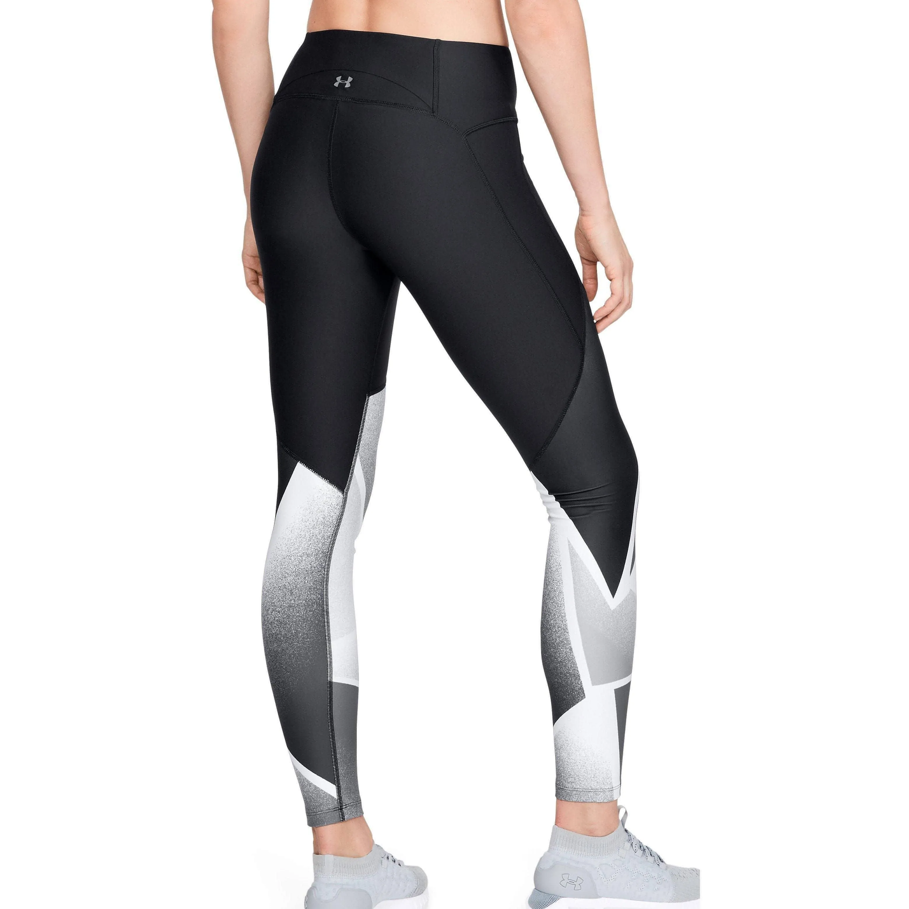 Under Armour HeatGear Graphic Womens Training Tights - Black Yoga Class Active Lifestyle