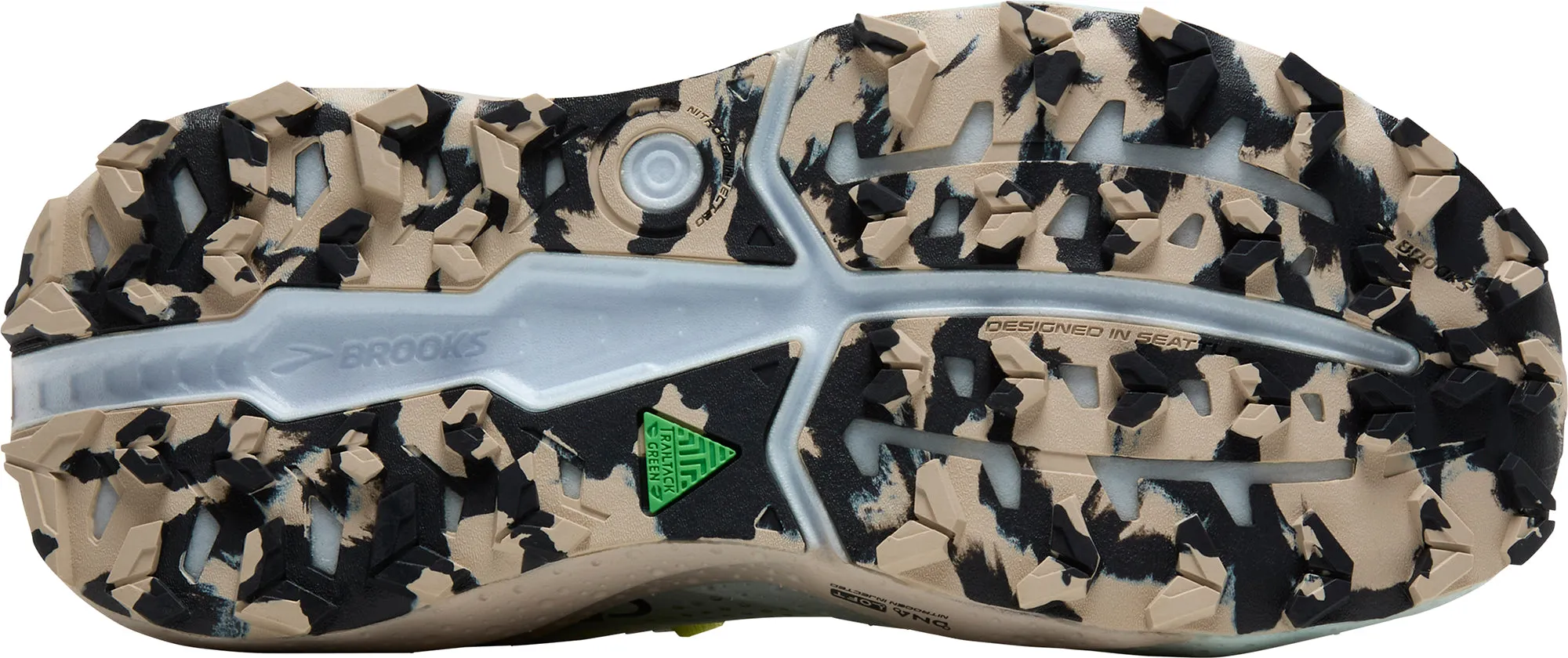 military - training running shoes non - branded running shoes Brooks Caldera 8 Womens Trail Running Shoes - Blue