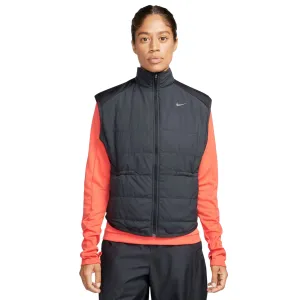 Hyperguard Water Resistance Subtle Texture Nike Women's Therma-FIT Swift Running Gilet Black