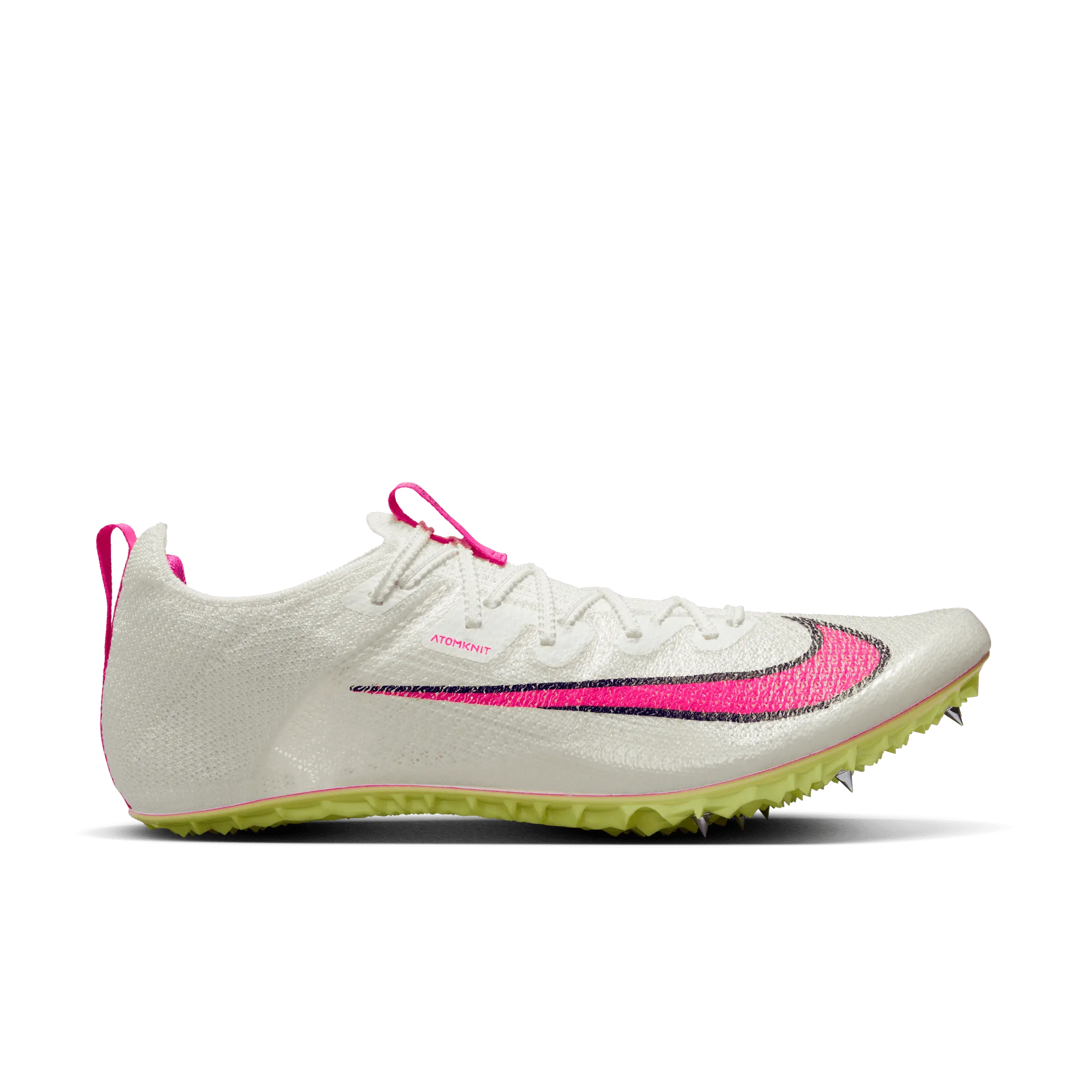 Honeycomb Structure elite running shoes Unisex Zoom Superfly Elite 2 (101 - Sail/Fierce Pink-LT Lemon Twist-Black)