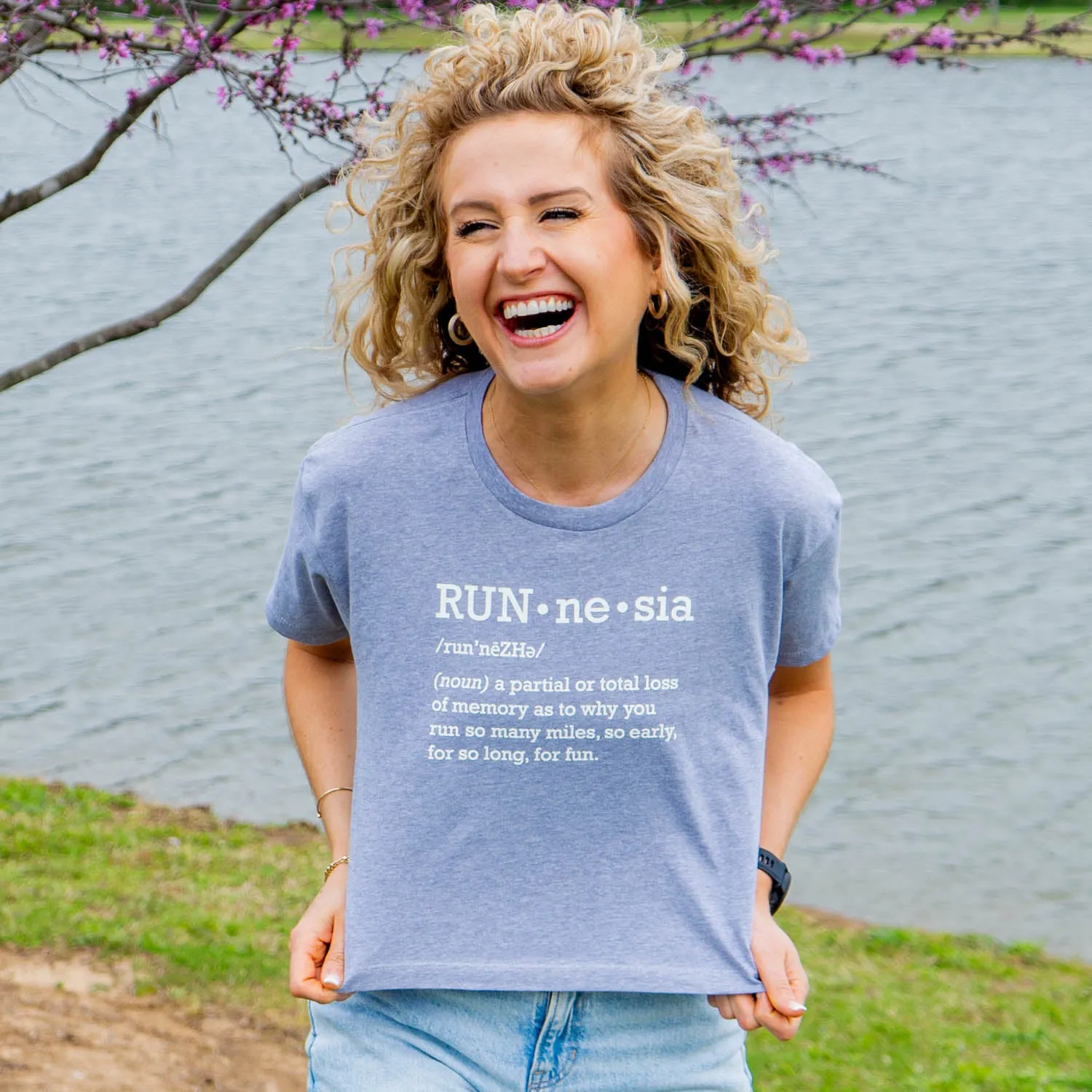 Running Short Sleeve Crop Tee - RUNnesia Weekend Wardrobe