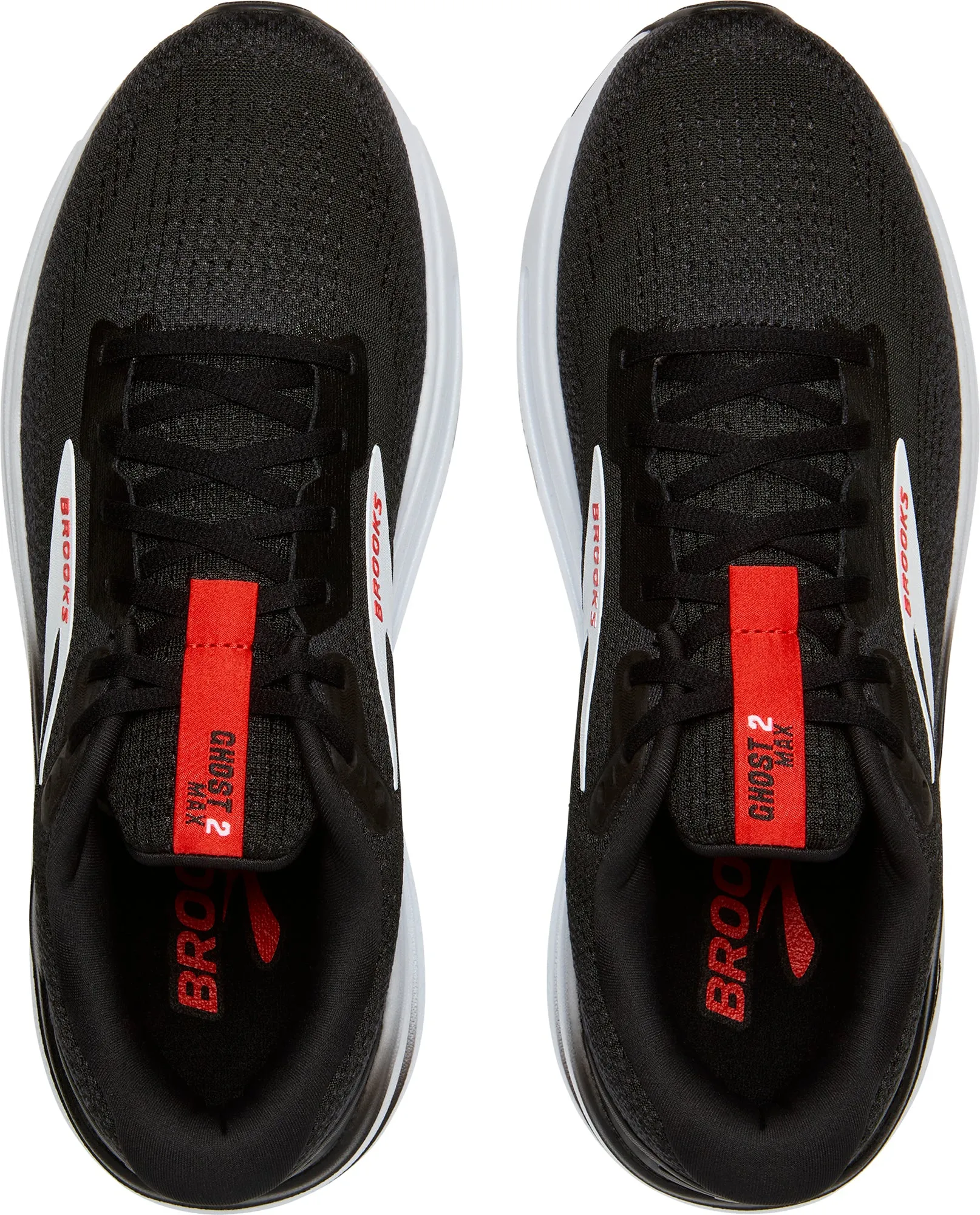 Brooks Ghost Max 2 Mens Running Shoes - Black running in a channel area shoes