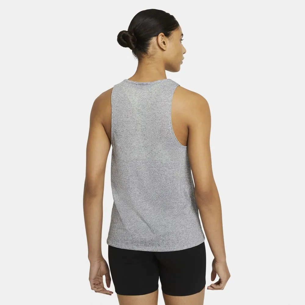 Ventilation Panels Nike Women's City Sleek Trail Tank Smoke Grey / Grey Fog / Heather