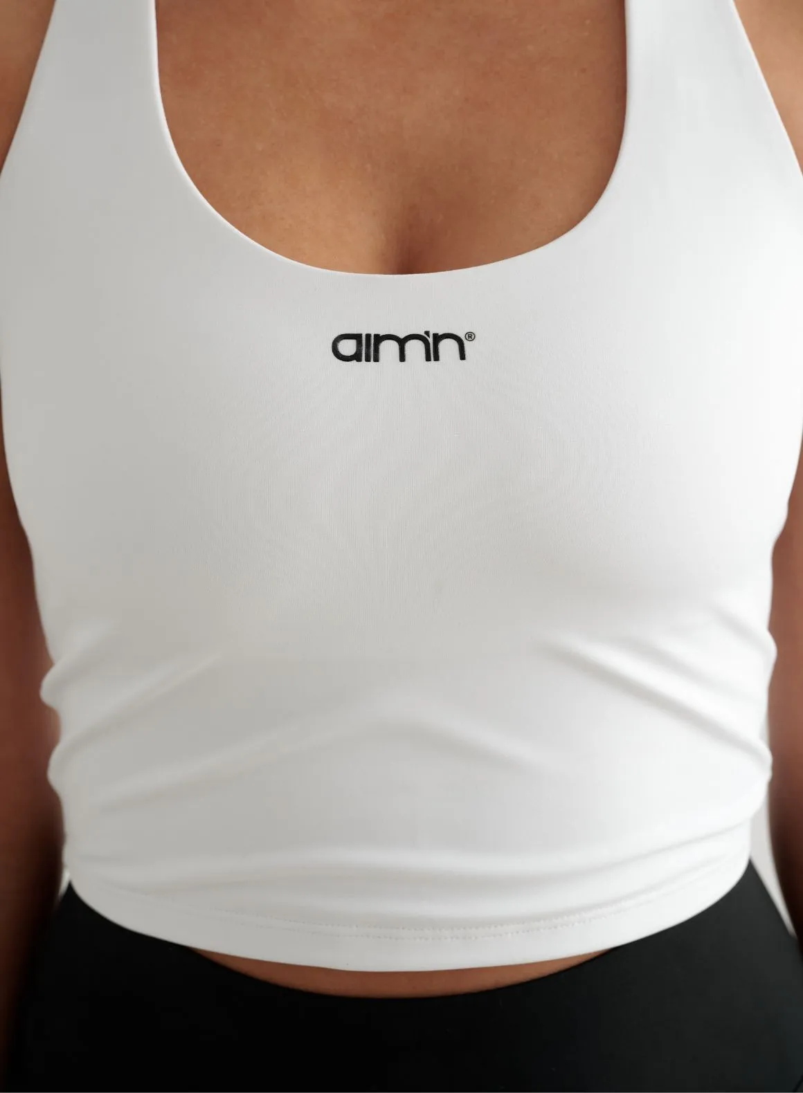 High Mobility QuickDry Textile White Core Essential Bralette