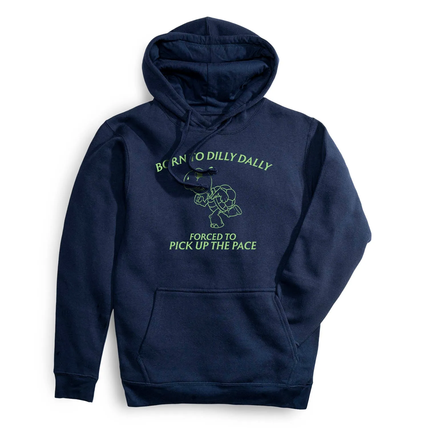 Statement Fleece Hoodie - Born to Dilly Dally Weatherproof Ventilated Back Panels