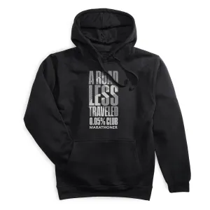 ReflectiveTrimDetails Statement Fleece Hoodie - A Road Less Traveled - Marathoner