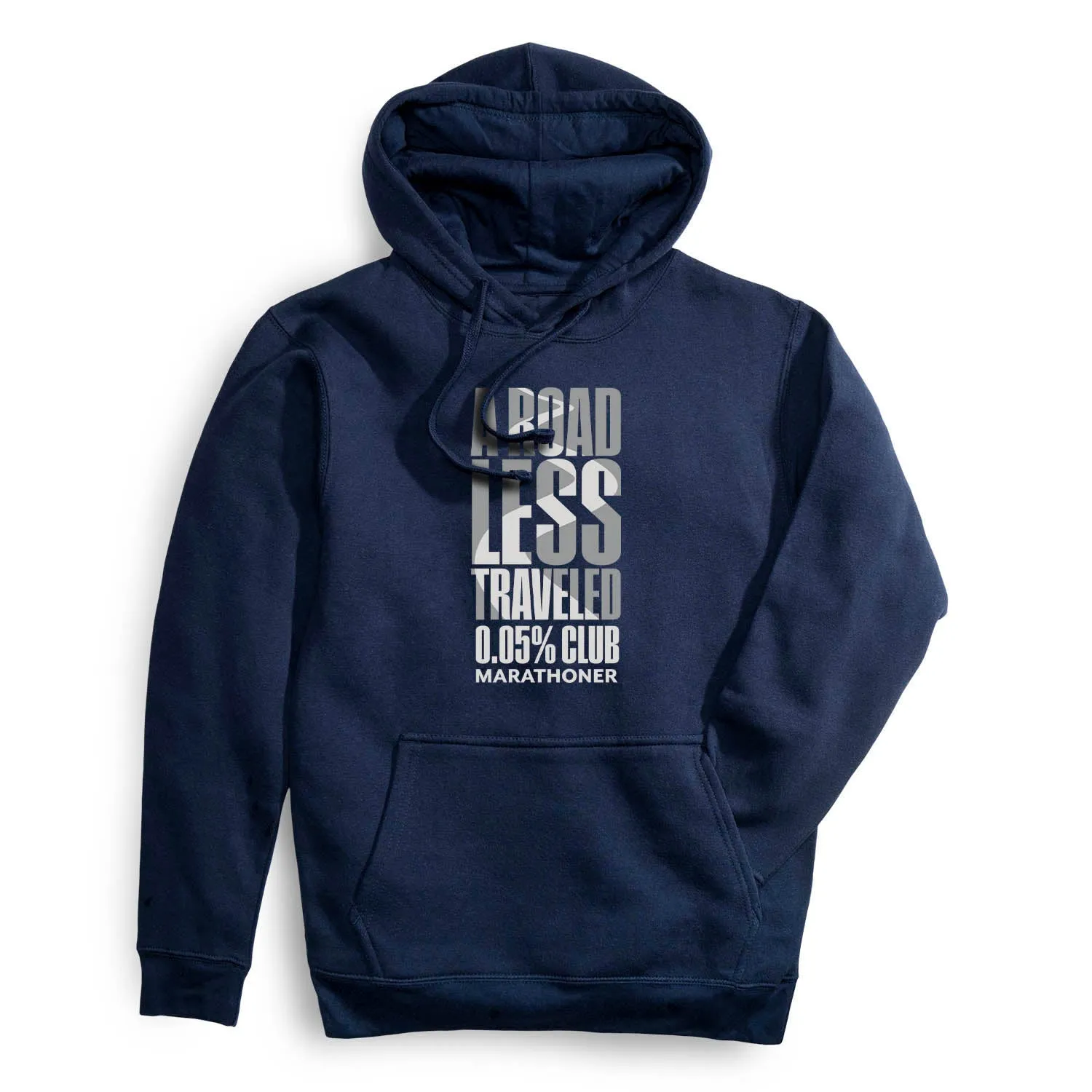 Colorfast Technology Statement Fleece Hoodie - A Road Less Traveled - Marathoner