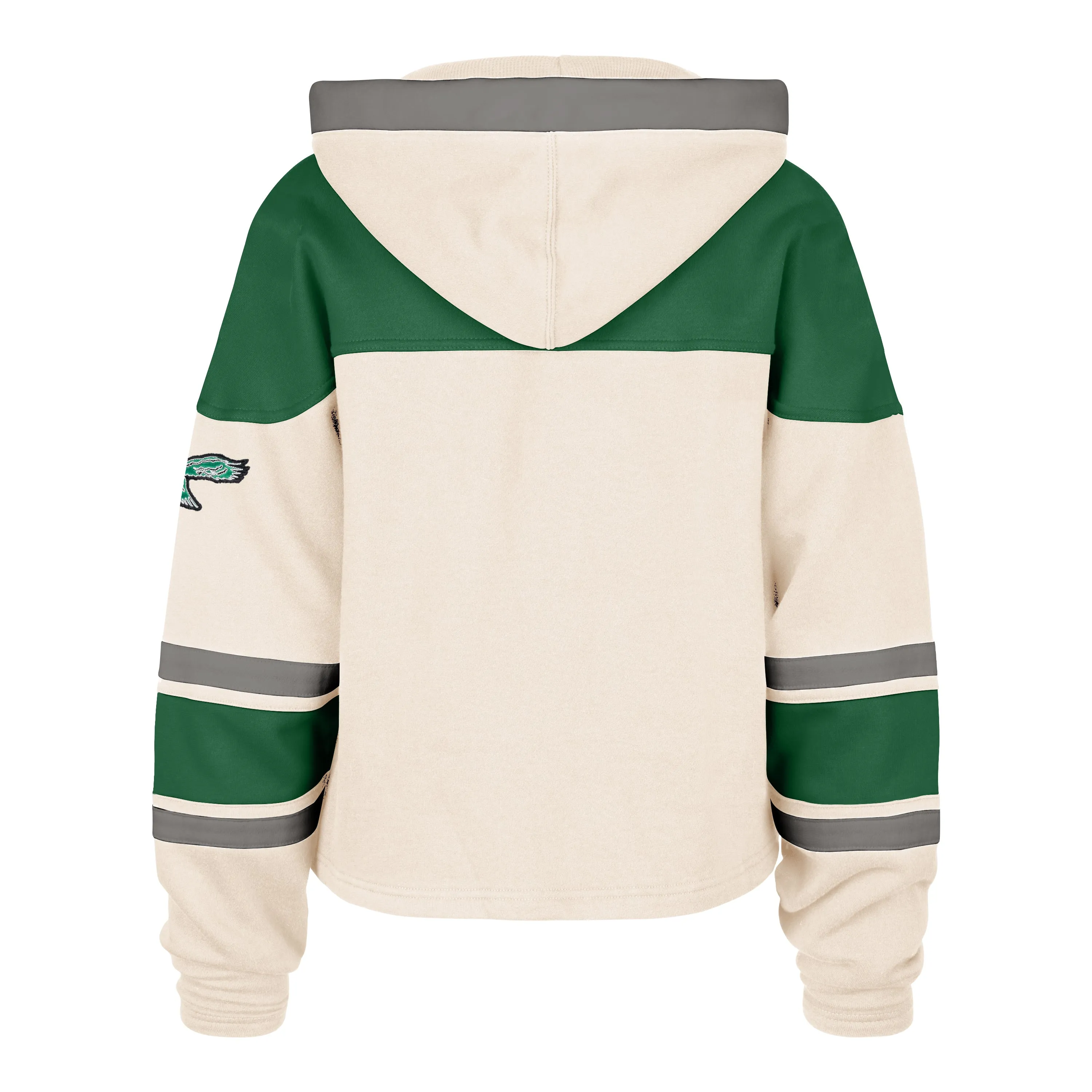 PHILADELPHIA EAGLES HISTORIC CHOP BLOCK CROPPED '47 SUPERIOR LACER HOOD WOMENS UV Protection