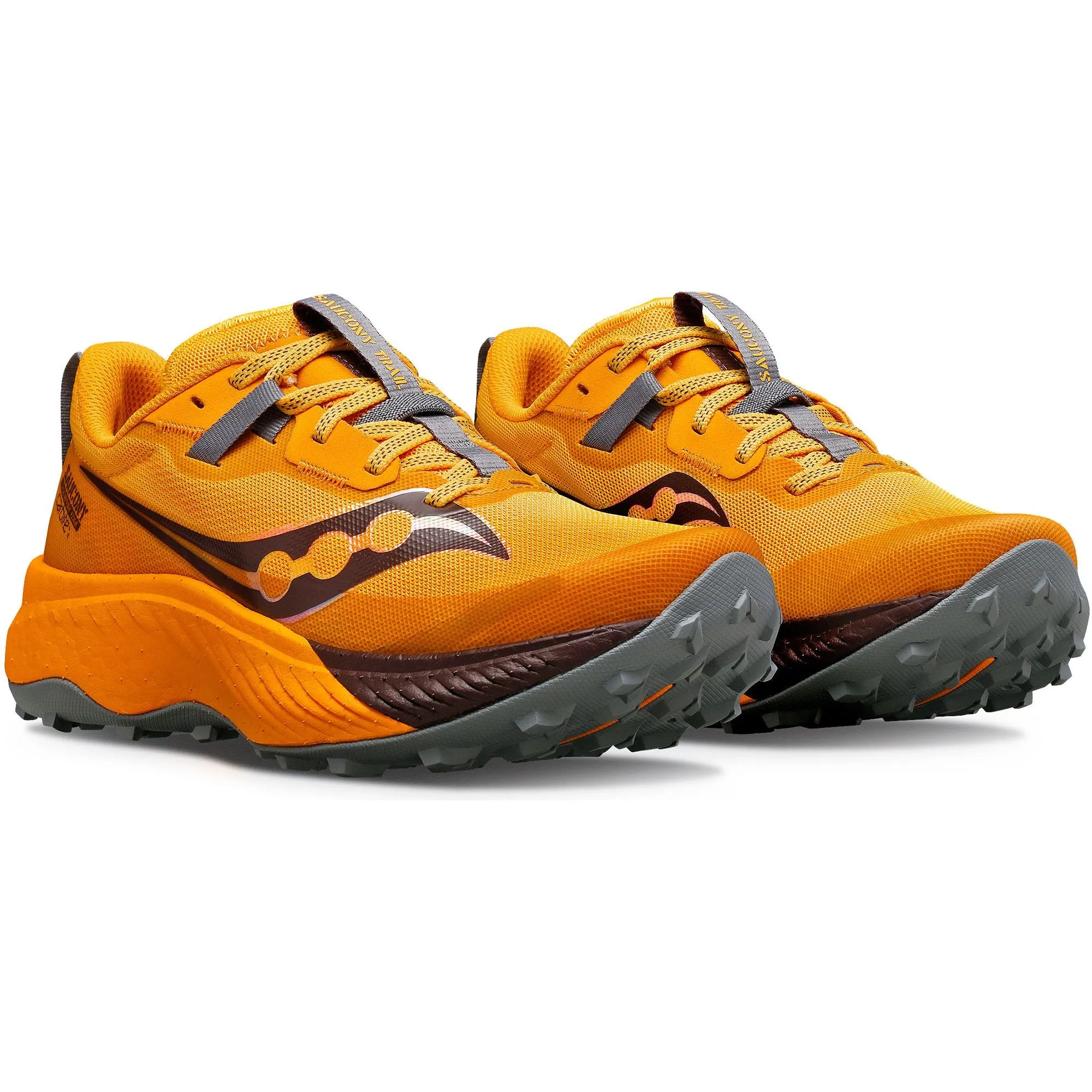 Saucony Endorphin Edge Womens Trail Running Shoes - Orange Comfort foam