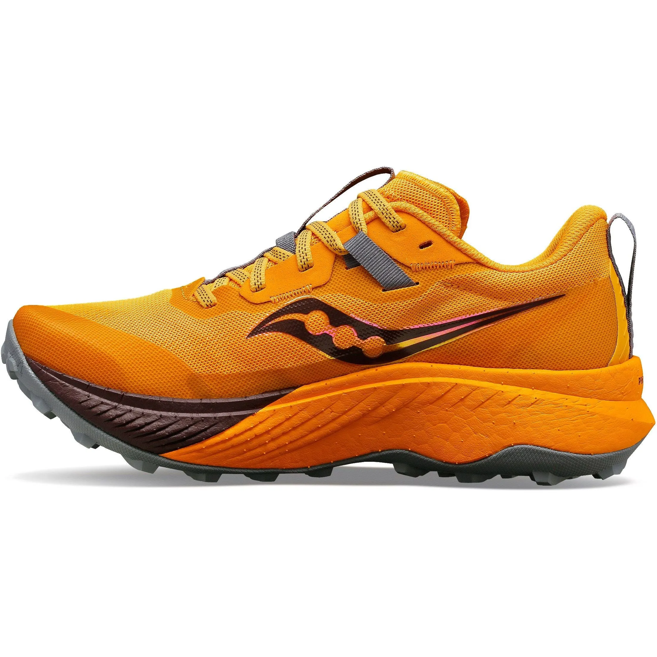 synthetic sole shoes Saucony Endorphin Edge Womens Trail Running Shoes - Orange